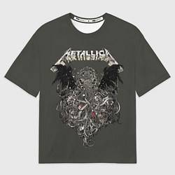 Футболка оверсайз мужская Metallica - octopus, цвет: 3D-принт