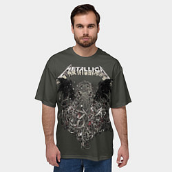 Футболка оверсайз мужская Metallica - octopus, цвет: 3D-принт — фото 2