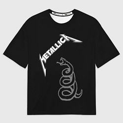 Футболка оверсайз мужская Metallica - snake, цвет: 3D-принт