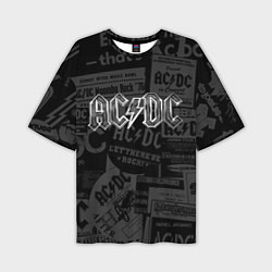 Мужская футболка оверсайз AC/DC: Journalese