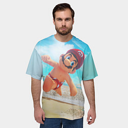 Футболка оверсайз мужская Super Mario Summer Odyssey, цвет: 3D-принт — фото 2