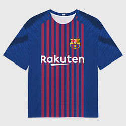 Мужская футболка оверсайз FC Barcelona: Messi Home 18/19