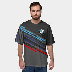 Футболка оверсайз мужская BMW BRAND COLOR, цвет: 3D-принт — фото 2