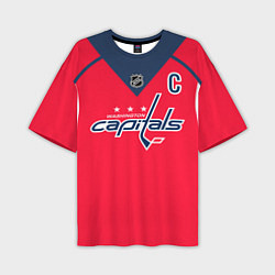 Мужская футболка оверсайз Washington Capitals: Ovechkin Red