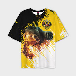 Футболка оверсайз мужская Имперский медведь, цвет: 3D-принт