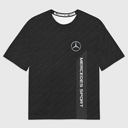 Футболка оверсайз мужская Mercedes AMG: Sport Line, цвет: 3D-принт