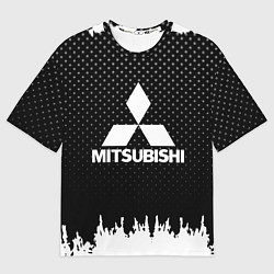 Футболка оверсайз мужская Mitsubishi: Black Side, цвет: 3D-принт