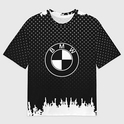 Футболка оверсайз мужская BMW Black Style, цвет: 3D-принт