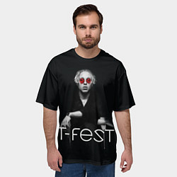 Футболка оверсайз мужская T-Fest: Black Style, цвет: 3D-принт — фото 2