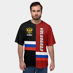 Футболка оверсайз мужская Volgograd, Russia, цвет: 3D-принт — фото 2