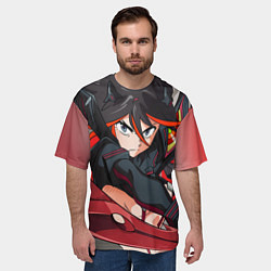 Футболка оверсайз мужская Рюко, цвет: 3D-принт — фото 2
