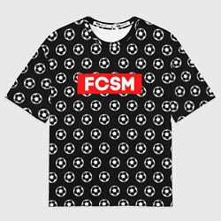Футболка оверсайз мужская FCSM Supreme, цвет: 3D-принт