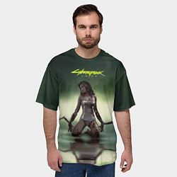 Футболка оверсайз мужская Cyberpunk 2077: Dark Blood, цвет: 3D-принт — фото 2