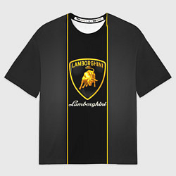 Футболка оверсайз мужская Lamborghini Luxury, цвет: 3D-принт