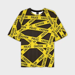 Мужская футболка оверсайз Police Caution