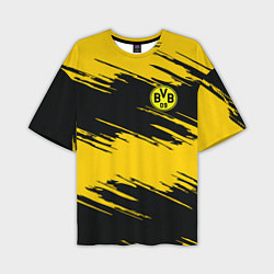 Футболка оверсайз мужская BVB 09: Yellow Breaks, цвет: 3D-принт