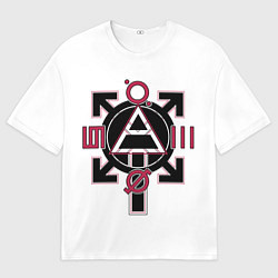 Мужская футболка оверсайз 30 seconds to Mars emblem