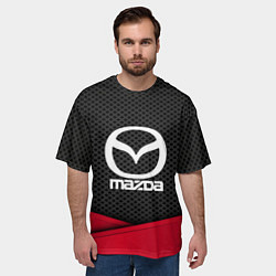 Футболка оверсайз мужская Mazda: Grey Carbon, цвет: 3D-принт — фото 2
