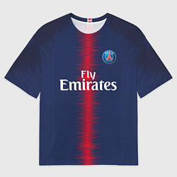 Мужская футболка оверсайз FC PSG: Home 18-19