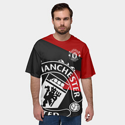 Футболка оверсайз мужская FC Man United: Exclusive, цвет: 3D-принт — фото 2