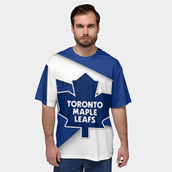 Футболка оверсайз мужская Toronto Maple Leafs, цвет: 3D-принт — фото 2