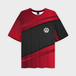 Мужская футболка оверсайз Volkswagen: Red Sport