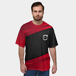 Футболка оверсайз мужская Volvo: Red Sport, цвет: 3D-принт — фото 2