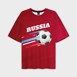 Мужская футболка оверсайз Russia Football