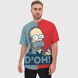 Футболка оверсайз мужская Homer Simpson DOH!, цвет: 3D-принт — фото 2