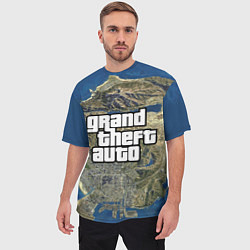 Футболка оверсайз мужская GTA, цвет: 3D-принт — фото 2