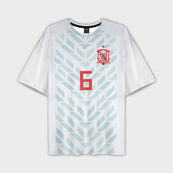 Мужская футболка оверсайз Iniesta Away WC 2018