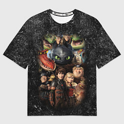 Футболка оверсайз мужская How to Train Your Dragon, цвет: 3D-принт