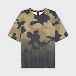 Футболка оверсайз мужская Camouflage Khaki, цвет: 3D-принт