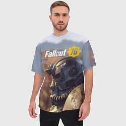Футболка оверсайз мужская Fallout 76, цвет: 3D-принт — фото 2