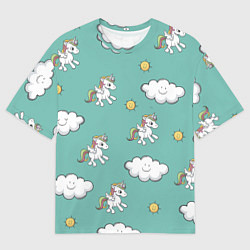 Мужская футболка оверсайз Love of Unicorns
