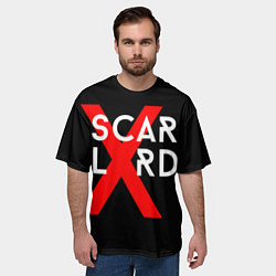Футболка оверсайз мужская Scarlxrd Logo, цвет: 3D-принт — фото 2