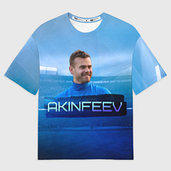 Футболка оверсайз мужская Akinfeev, цвет: 3D-принт