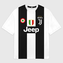 Футболка оверсайз мужская Роналду Ювентус, цвет: 3D-принт