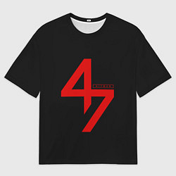 Мужская футболка оверсайз Hitman: Agent 47