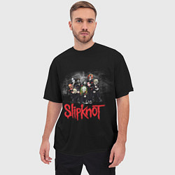 Футболка оверсайз мужская Slipknot Band, цвет: 3D-принт — фото 2