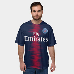 Футболка оверсайз мужская FC PSG: Neymar 18-19, цвет: 3D-принт — фото 2
