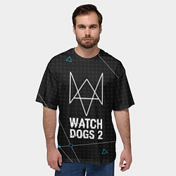 Футболка оверсайз мужская Watch Dogs 2: Tech Geometry, цвет: 3D-принт — фото 2