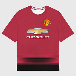 Футболка оверсайз мужская FC MU: Pogba 18/19, цвет: 3D-принт