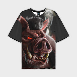 Мужская футболка оверсайз Duke Nukem Pig