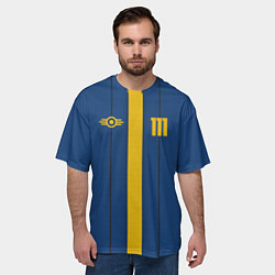 Футболка оверсайз мужская Fallout: Vault 111, цвет: 3D-принт — фото 2