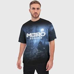 Футболка оверсайз мужская Metro Exodus: Dark Moon, цвет: 3D-принт — фото 2
