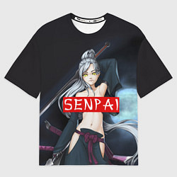 Футболка оверсайз мужская Senpai Goddess, цвет: 3D-принт