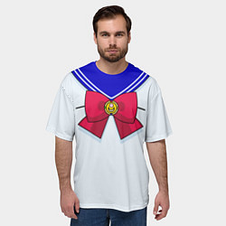 Футболка оверсайз мужская Девочка-матроска, цвет: 3D-принт — фото 2