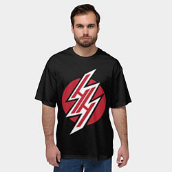 Футболка оверсайз мужская Hentai: Black Heaven, цвет: 3D-принт — фото 2