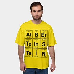 Футболка оверсайз мужская Альберт Эйнштейн, цвет: 3D-принт — фото 2
